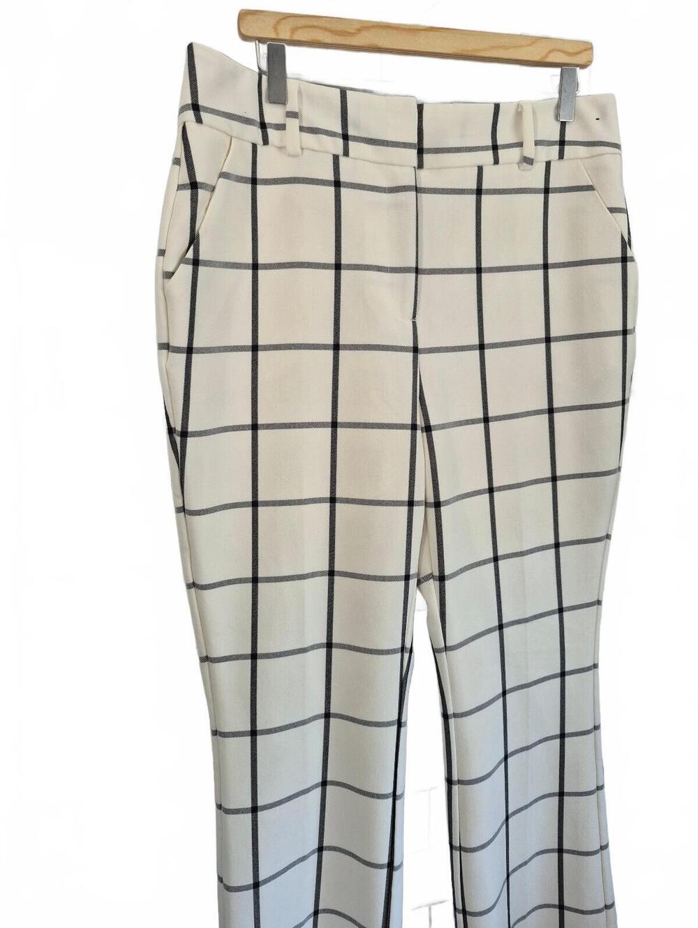 7th Avenue Design Studio New York & Company Plaid Dress Pants Size 14 - Picture 2 of 5